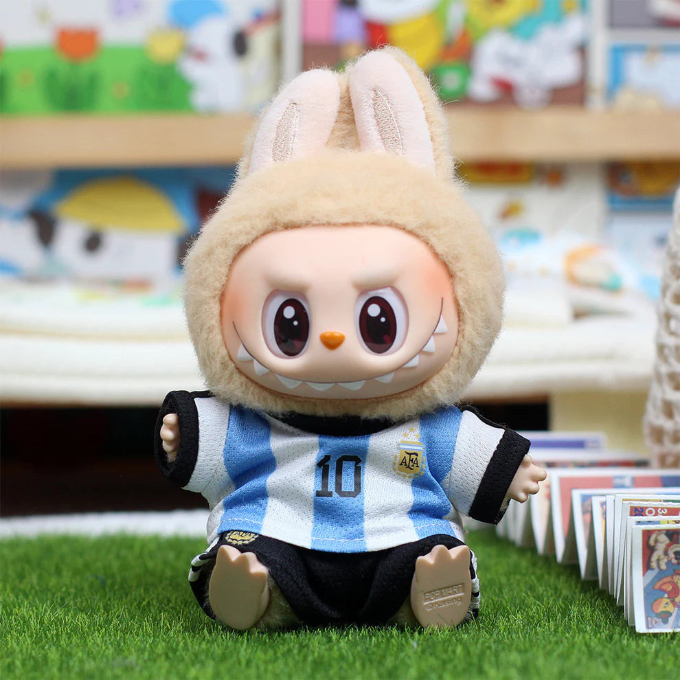 💙⚽🐵 Labubu x Argentina – Mini World Champ Style! 🇦🇷✨