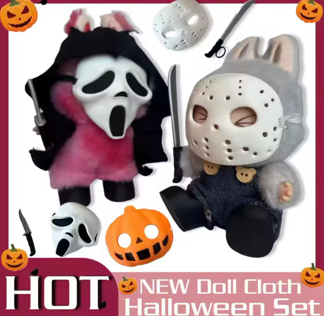 Scary Halloween Labubu Masks 🎭